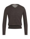 Cruciani Man Sweater Chocolate Brown Size 36 Wool