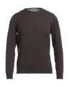Cruciani Man Sweater Dark Brown Size 40 Cotton