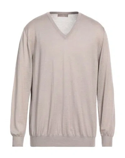 Cruciani Man Sweater Dove Grey Size 48 Cashmere, Silk