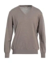 Cruciani Man Sweater Khaki Size 44 Wool In Beige