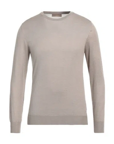 Cruciani Man Sweater Khaki Size 48 Cashmere, Silk In Beige