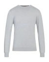 Cruciani Man Sweater Light Blue Size 46 Cotton In Grey