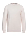 Cruciani Man Sweater Light Pink Size 46 Cashmere