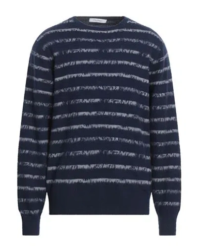 Cruciani Man Sweater Midnight Blue Size 42 Cashmere