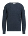 Cruciani Man Sweater Navy Size 48 Wool, Cashmere In Blue