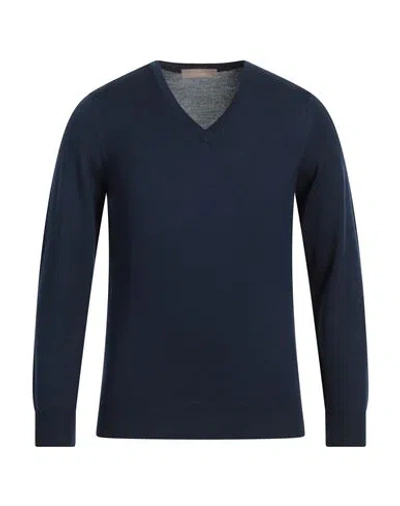Cruciani Man Sweater Navy Blue Size 48 Wool