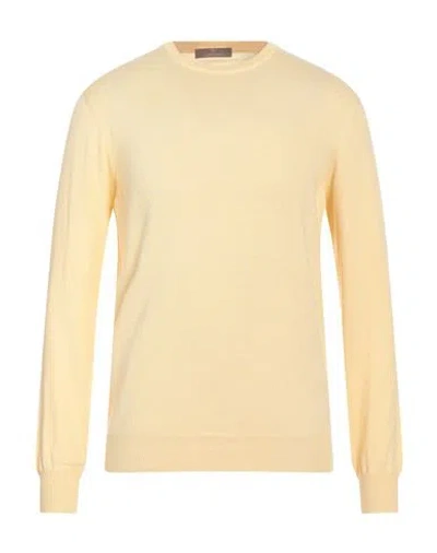 Cruciani Man Sweater Light Yellow Size 46 Cotton