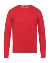 Cruciani Man Sweater Red Size 42 Cotton In Red