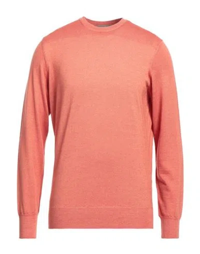 Cruciani Man Sweater Rust Size 40 Wool In Red