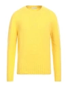 Cruciani Man Sweater Yellow Size 46 Wool, Polyamide, Cashmere, Elastane