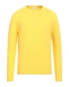 Cruciani Man Sweater Yellow Size 38 Wool, Polyamide, Cashmere, Elastane