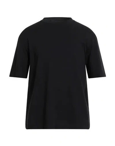 Cruciani Man T-shirt Black Size 38 Cotton, Elastane