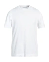 Cruciani Man T-shirt White Size 46 Cotton, Elastane