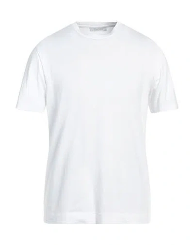 Cruciani Man T-shirt White Size 46 Cotton, Elastane