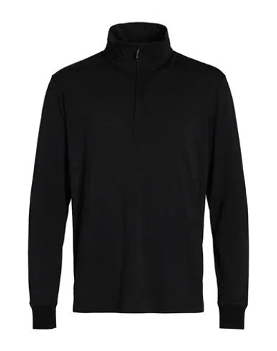Cruciani Man T-shirt Black Size 42 Cotton, Elastane, Wool