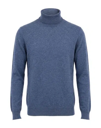 Cruciani Man Turtleneck Blue Size 42 Cashmere