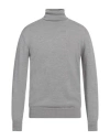 Cruciani Man Turtleneck Grey Size 44 Wool In Gray