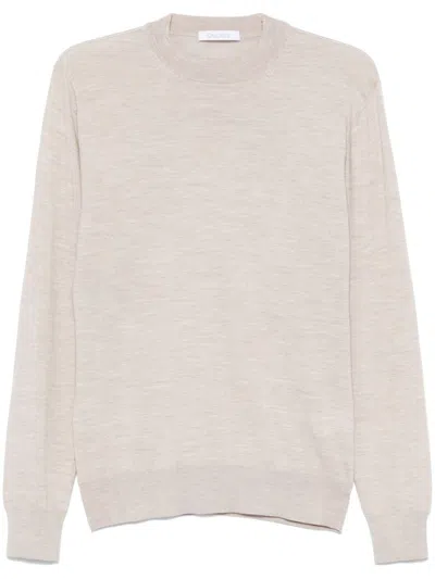 Cruciani Mélange-effect Sweater In Neutrals