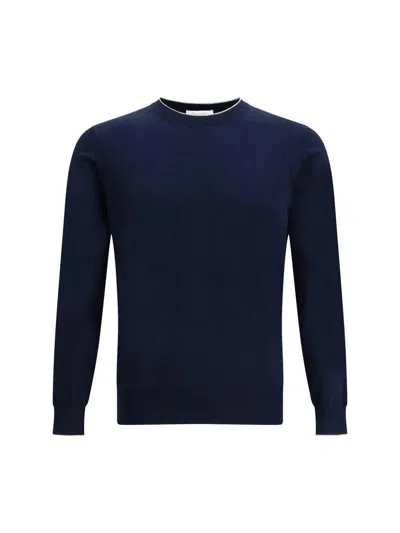 Cruciani Crew-neck Cotton T-shirt In Blue