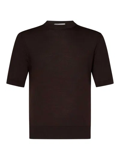 CRUCIANI PLAIN STITCH WOOL KNIT SWEATER