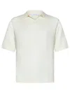 Cruciani Buttonless Polo Shirt In Fine Knit Silk