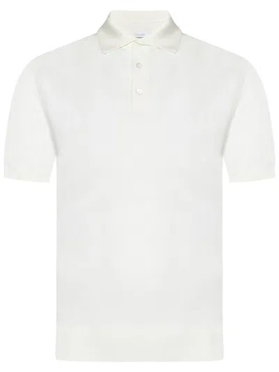 Cruciani Short-sleeved Polo Shirt In White