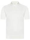 Cruciani Buttonless Polo Shirt In Fine Knit Silk