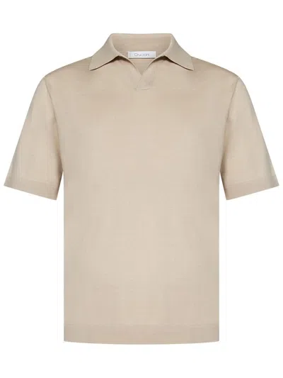 Cruciani Polo Shirt In Beige