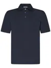 Cruciani Short-sleeved Polo Shirt In Blue