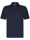 Cruciani Short-sleeved Polo Shirt In Blue