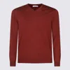 CRUCIANI RED WOOL KNITWEAR