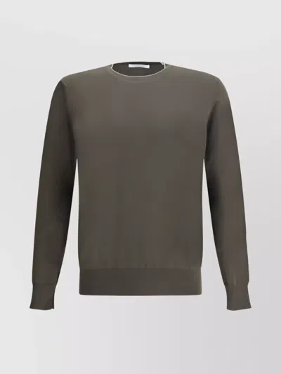 Cruciani Ribbed Cotton Crew Neck Sweater