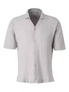 Cruciani Textured Cardigan Polo In Grey