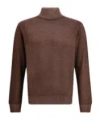 Cruciani Ribbed Turtleneck Knitwear In Brown