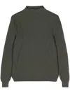 Cruciani Ribbed Wool Jumper In Green