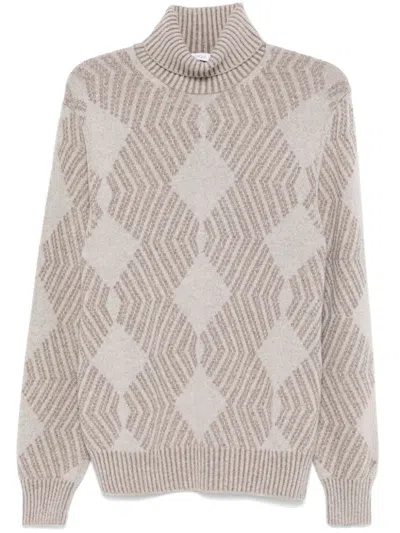 Cruciani Roll-neck Sweater In Grey