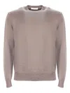 Cruciani Round-neck Sweater In Neutral