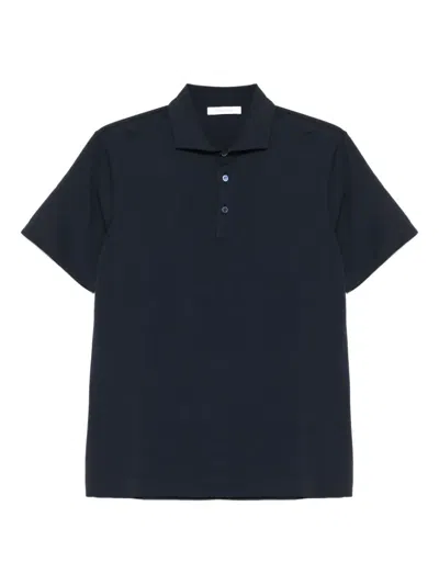 Cruciani Short-sleeve Polo Shirt In Blue