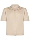 Cruciani Short-sleeved Bowling Shirt In Extra-fine Cotton