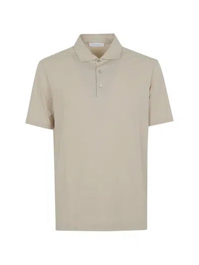 Cruciani Short-sleeve Polo Shirt In Neutral