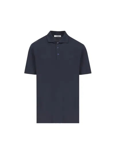 Cruciani Short-sleeved Polo Shirt In Multicolor