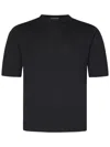 Cruciani Crew Neck T-shirt In Black