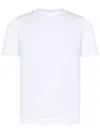 Cruciani Crew Neck T-shirt In Stretch Cotton Jersey In White
