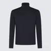 Cruciani Man Turtleneck Navy Blue Size 48 Wool