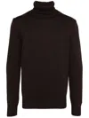 Cruciani Turtleneck Jumper In Brown