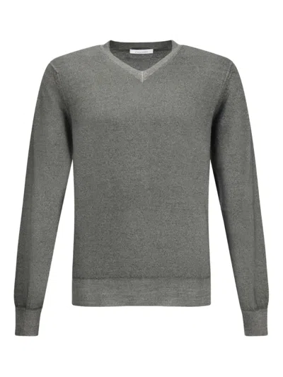 CRUCIANI V-NECK LONG-SLEEVE SWEATER