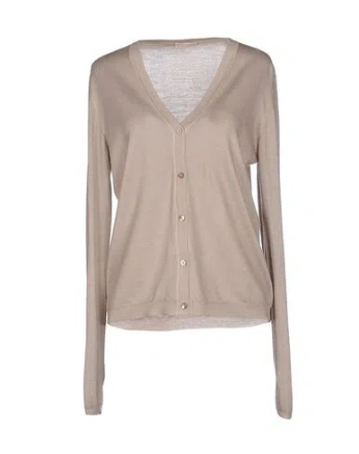 Cruciani Woman Cardigan Beige Size 12 Wool, Silk