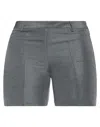 Cruciani Woman Shorts & Bermuda Shorts Lead Size 2 Silk In Grey
