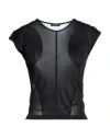 Cruciani Woman T-shirt Black Size 4 Viscose In Black