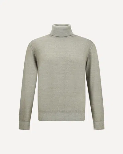 CRUCIANI WOOL GREEN TURTLENECK